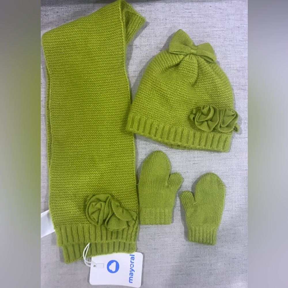 Mayoral Hat, Scarf, Mitten Set